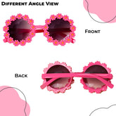 Kids Sunglasses Stylish and Compact Kids Eyewear for Summer (Pink)